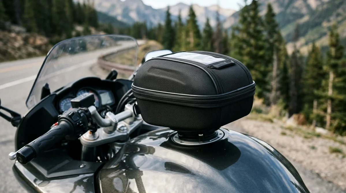 GIVI ST611+ TANKLOCK motorcycle tank bag with six-liter storage capacity
