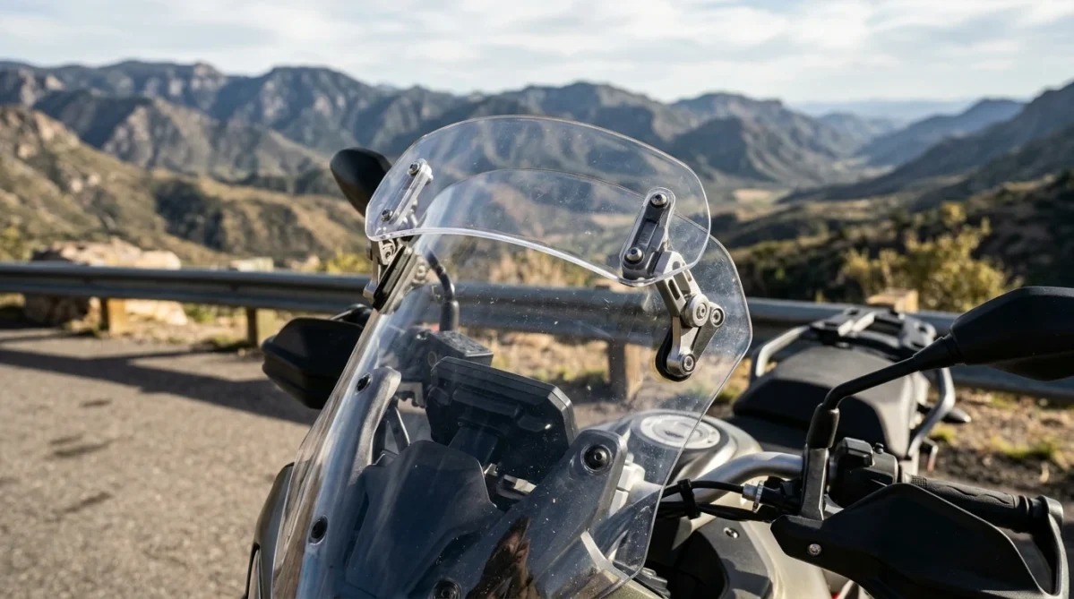 MRA X-Creen Touring Spoiler adjustable motorcycle windshield extension