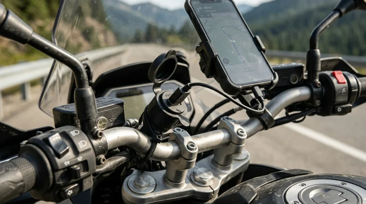 OptiMate USB O-108 motorcycle USB-A charger with battery protection