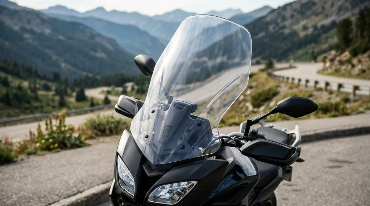 Puig Touring Windshield designed to improve wind protection on motorcycles