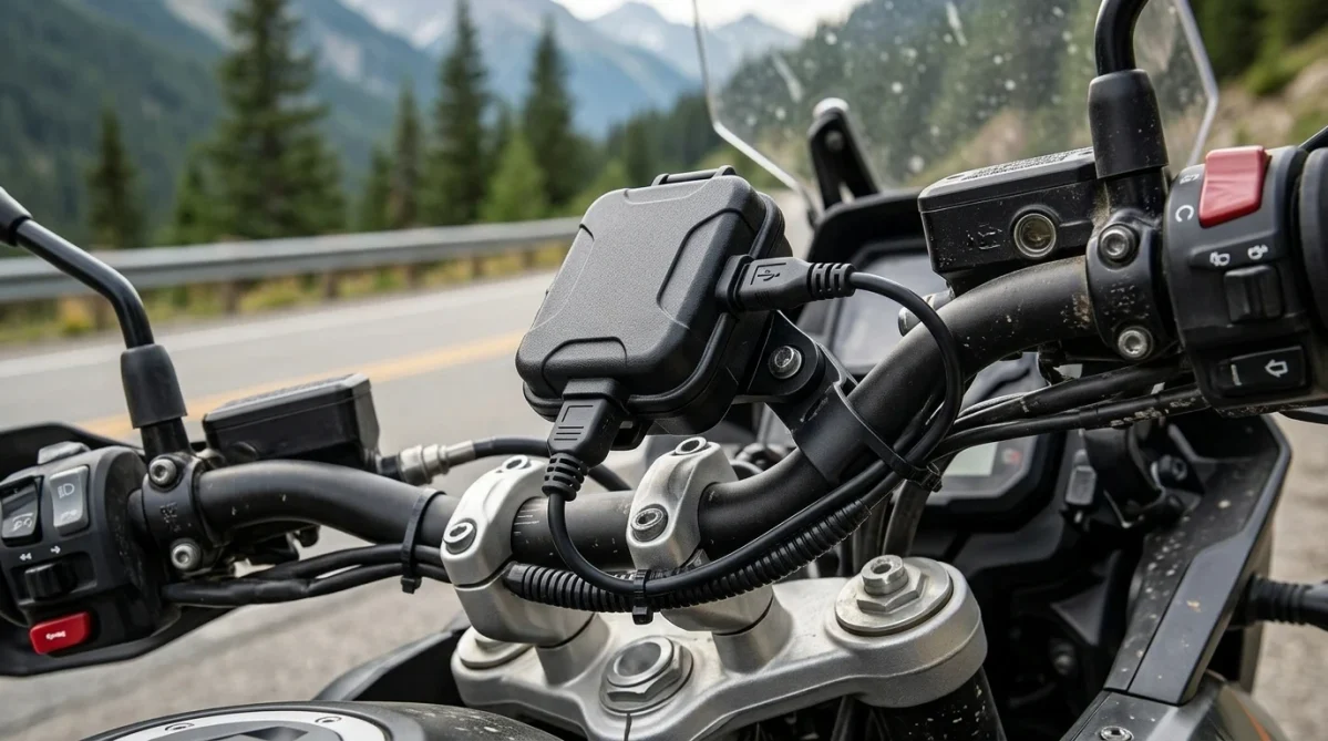 Quad Lock Waterproof 12V to USB Smart Adaptor for motorcycle phone charging systems