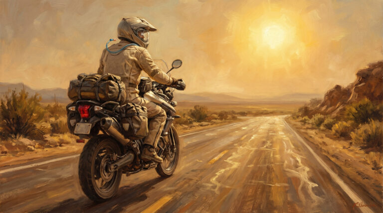Motorcycle Touring in Hot Weather: What Actually Helps