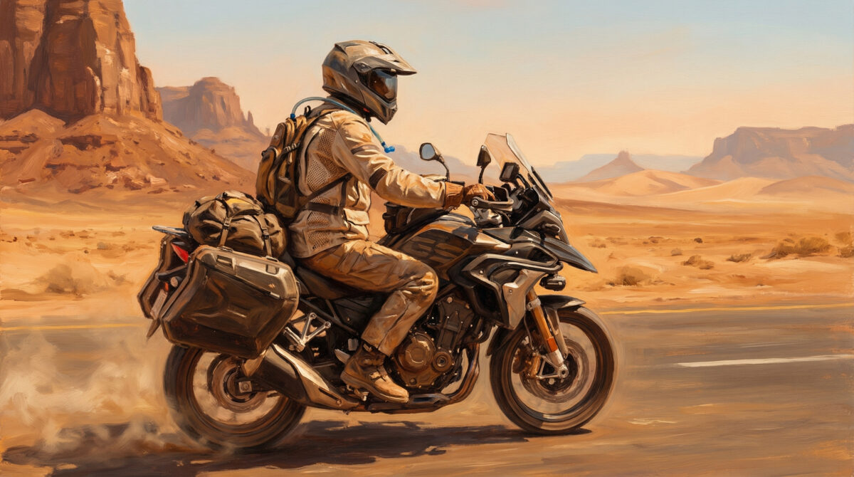 Best Gear for Desert Motorcycle Touring (Heat, Wind & Isolation)