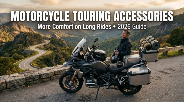 Motorcycle Touring Accessories That Make Long Rides More Comfortable (2026 Guide)