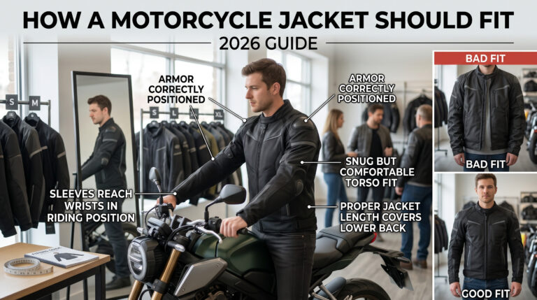 How a Motorcycle Jacket Should Fit (2026 Guide)