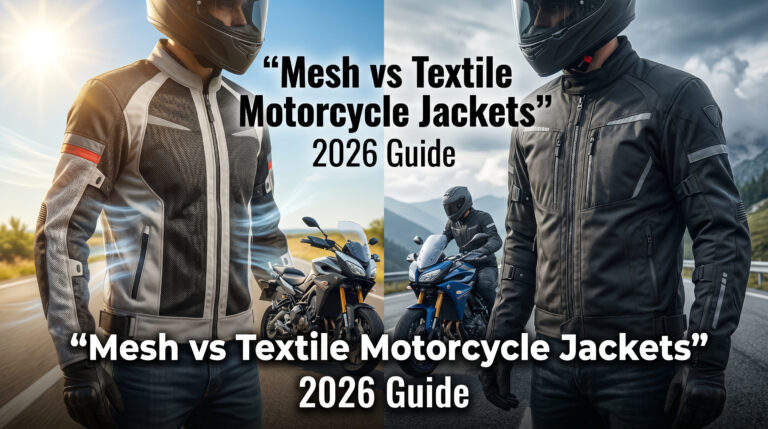 Mesh vs Textile Motorcycle Jackets (2026 Guide)