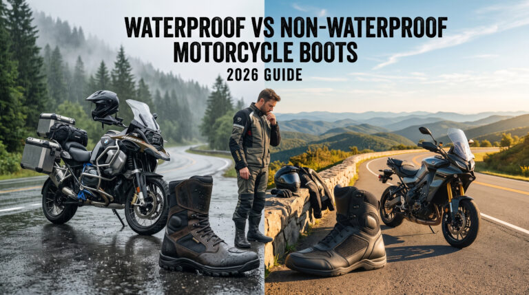 Waterproof vs Non-Waterproof Motorcycle Boots (2026 Guide)
